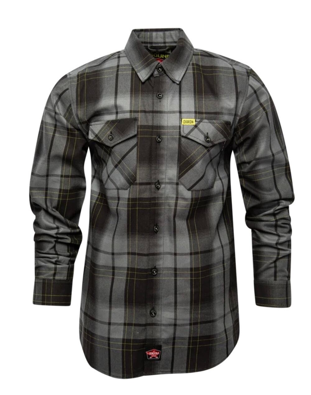 Dixxon The Ground FR Flannel Shirt CAT2 NFPA 2112 Fire Resistant Gray Men Medium